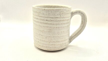 Sandgate Ceramic small mug in a creamy glaze