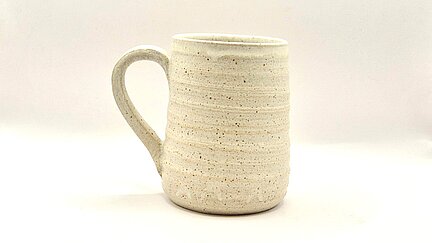 Stoneware speckle mug