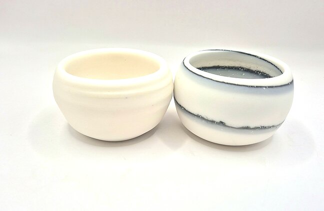 Salt and Pepper pinch pots by Sandgate Ceramic