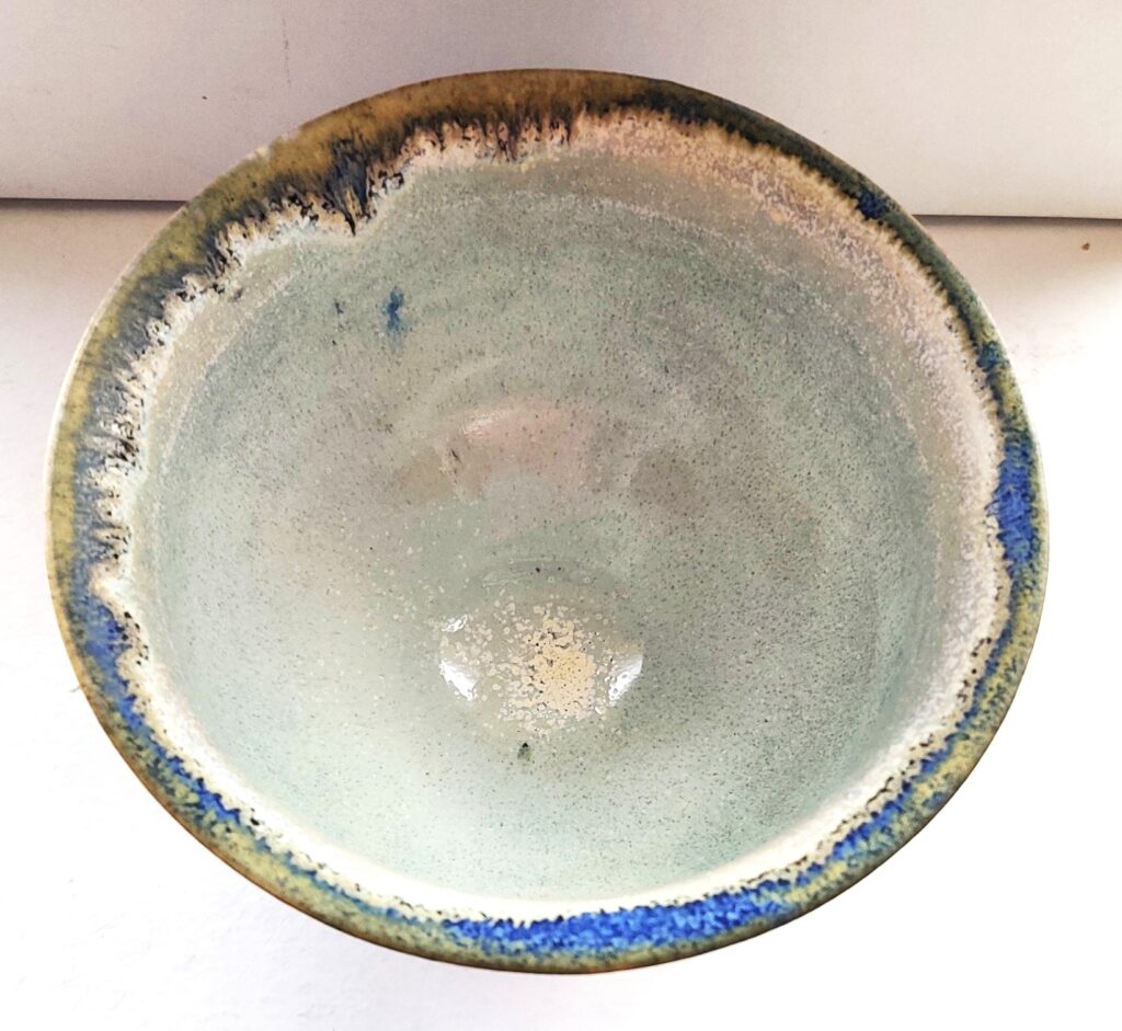 inside stoneware bowl by Sandgate Ceramic 